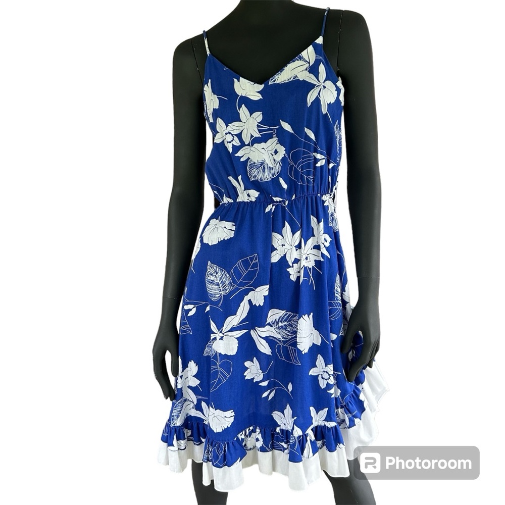 Vintage Rockabilly Floral Dress - Hawaiian Resort Cruise Fit and Flare Tropical
